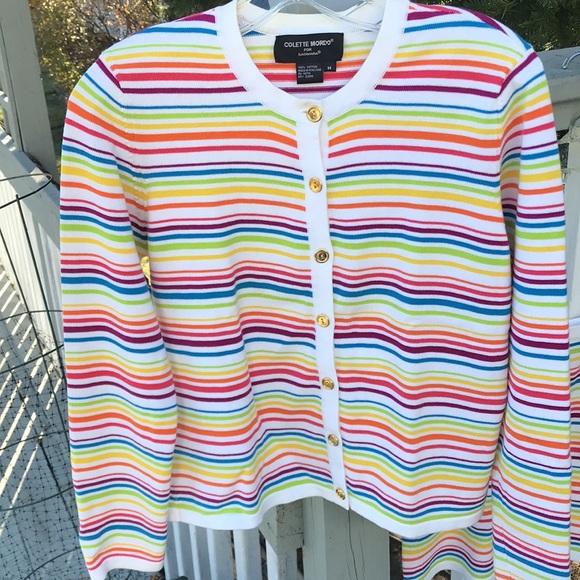 Beautiful Multi-Colors 2 Piece Sweater Set by Colette Mordo for Sadimara - Picture 3 of 8